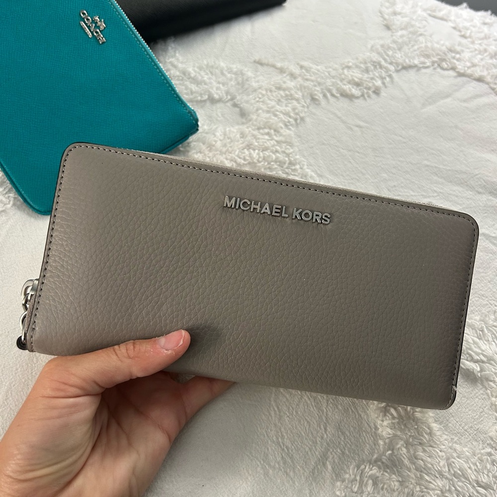 Michael Kors Taupe Leather Wallet